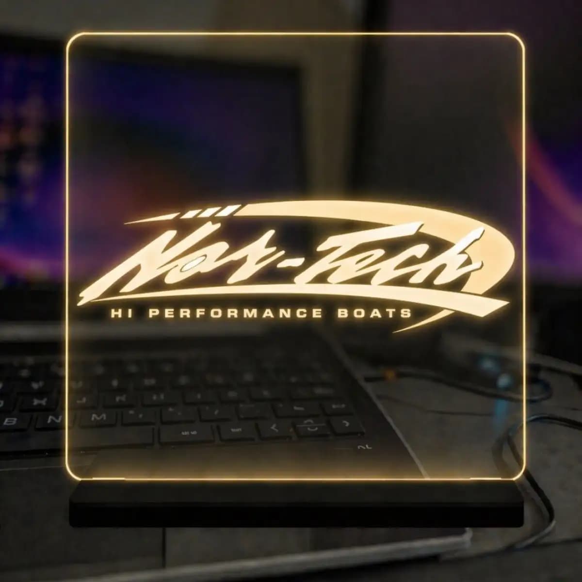 nor-tech 1 - Custom LED Acrylic Desk Sign
