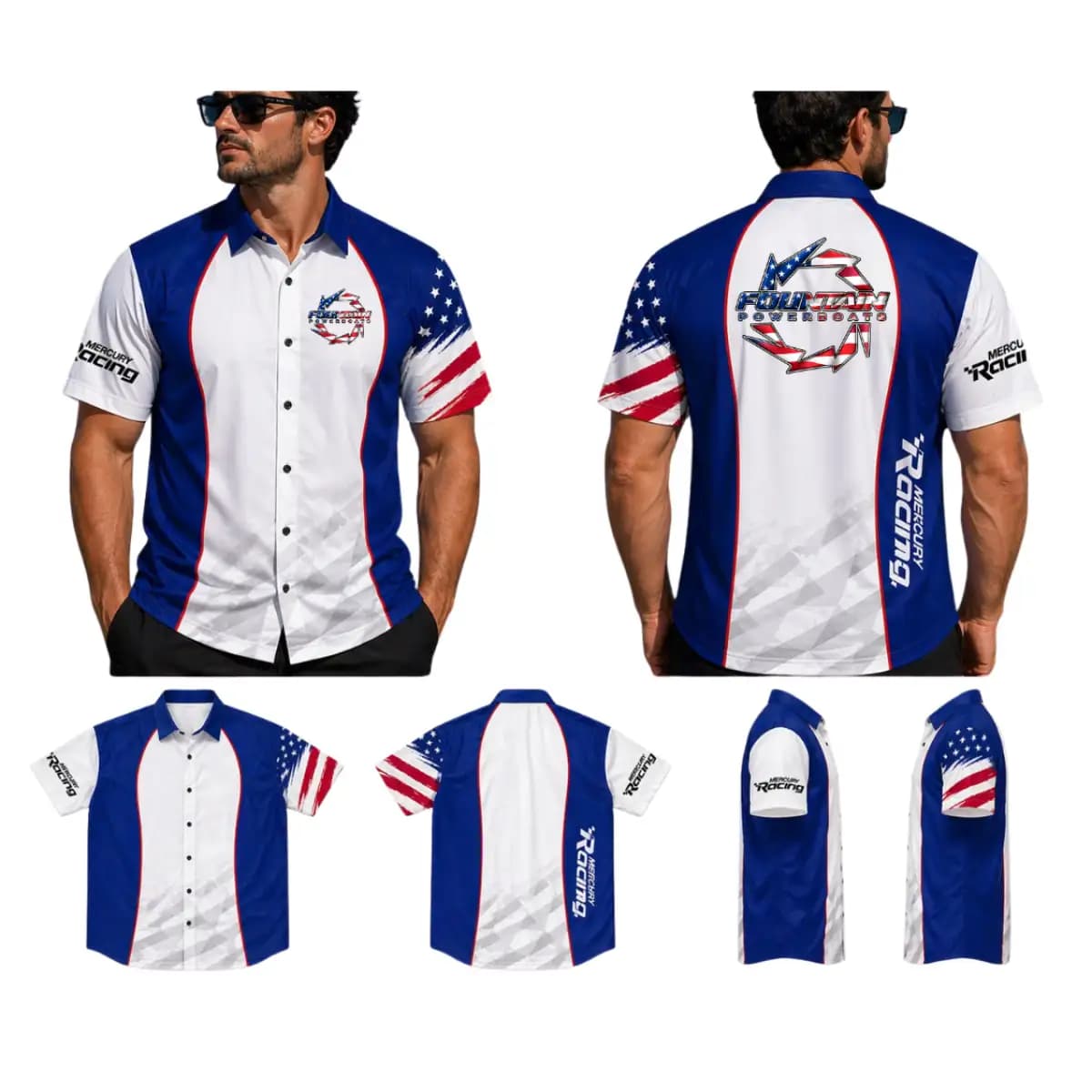 fountain 45 - Premium Hawaiian Shirt