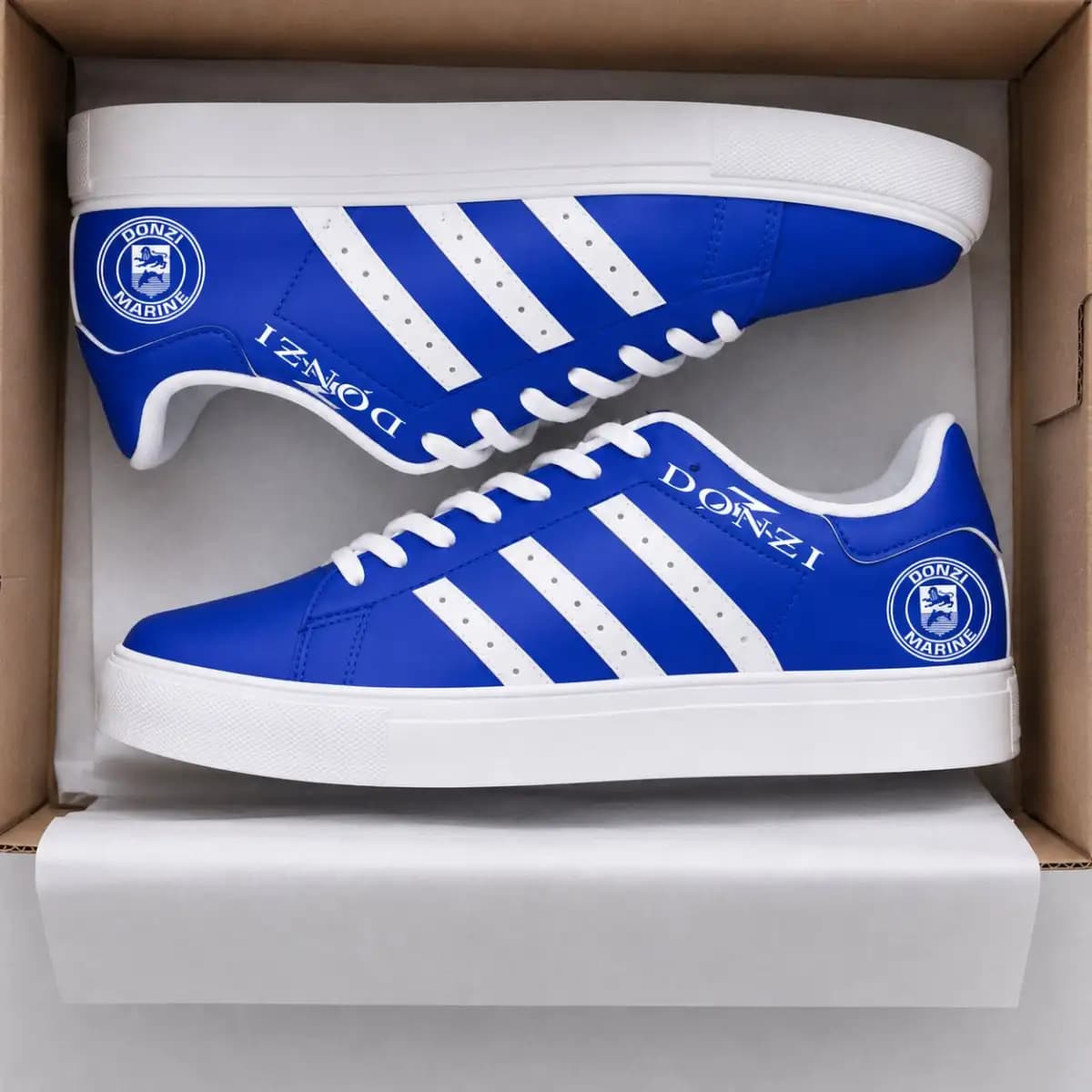 Donzi 34 - Low Top Leather Sneakers