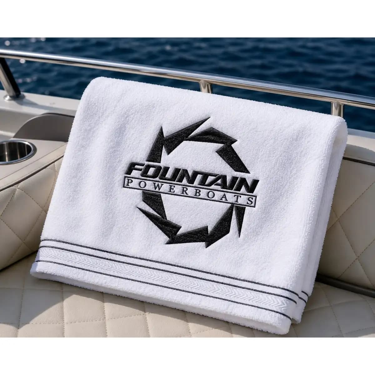 fountain 53 - Premium Embroidered Towel