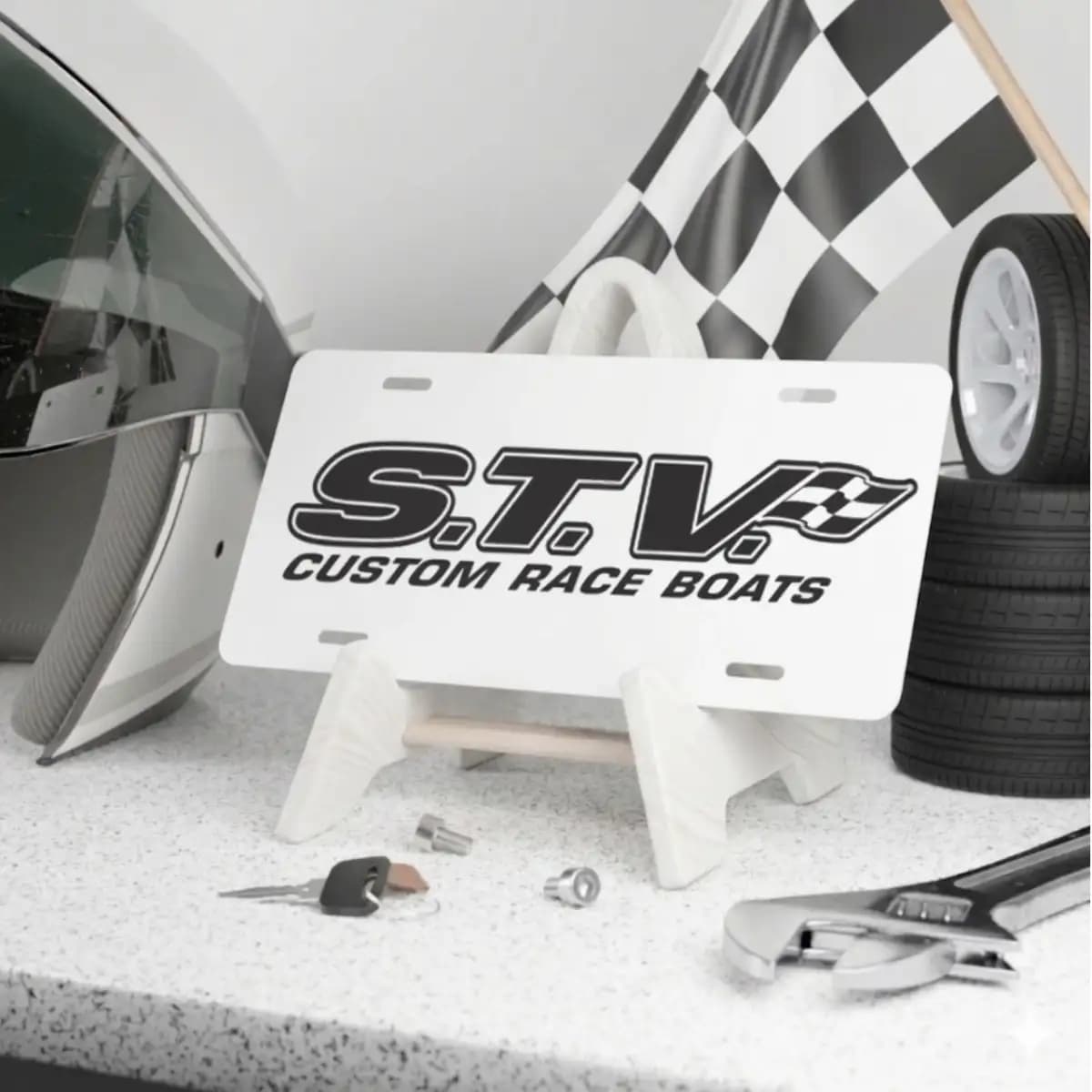 STV License Plate 1 - Custom Boat License Plate
