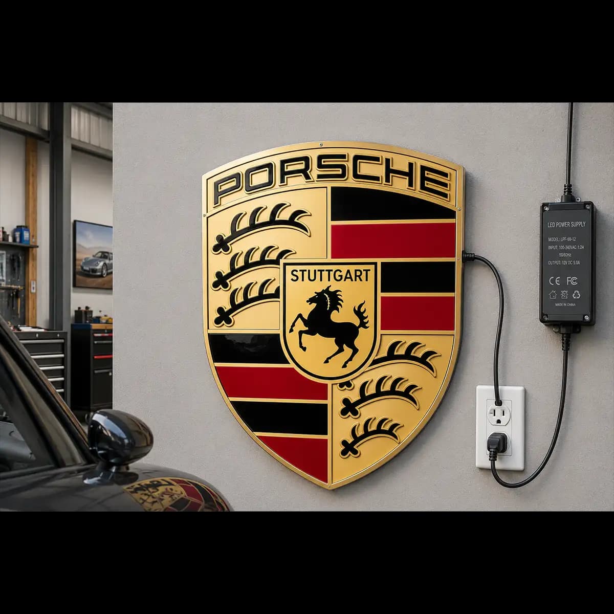 PORSCHE - Premium Custom LED Neon Logo Sign