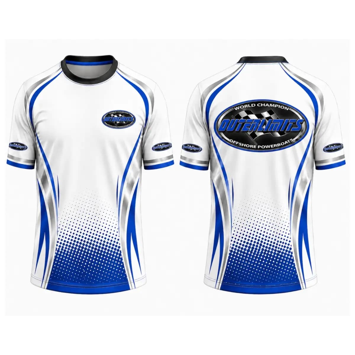 Outerlimits Blue - Unisex Short Sleeve Jersey