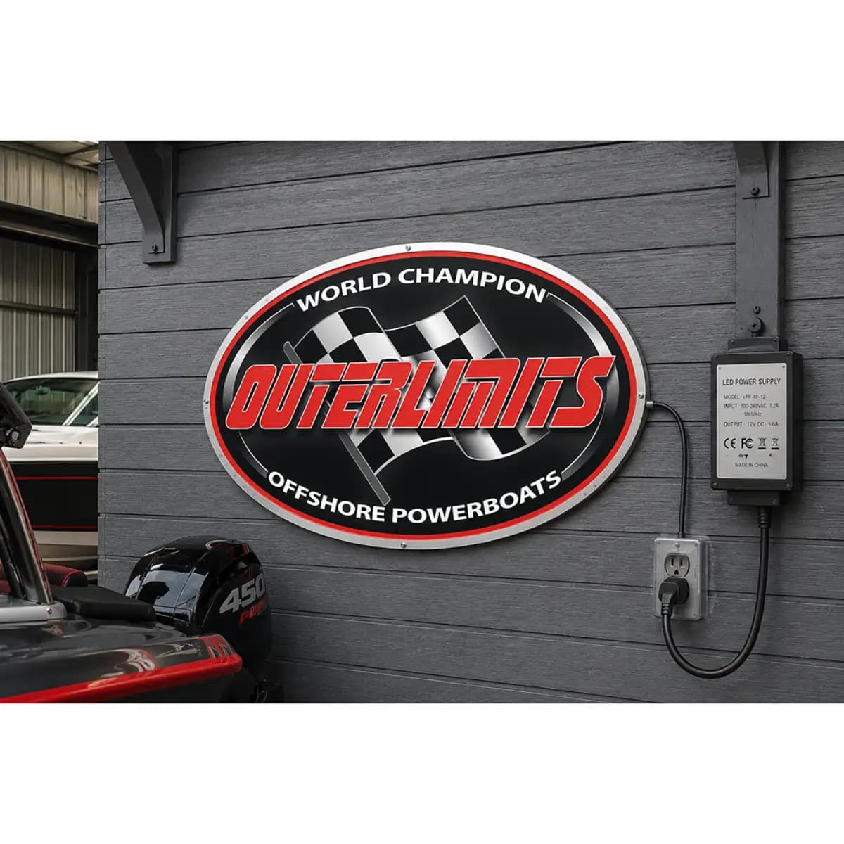 Outerlimits offshore powerboat - Premium Custom LED Neon Logo Sign