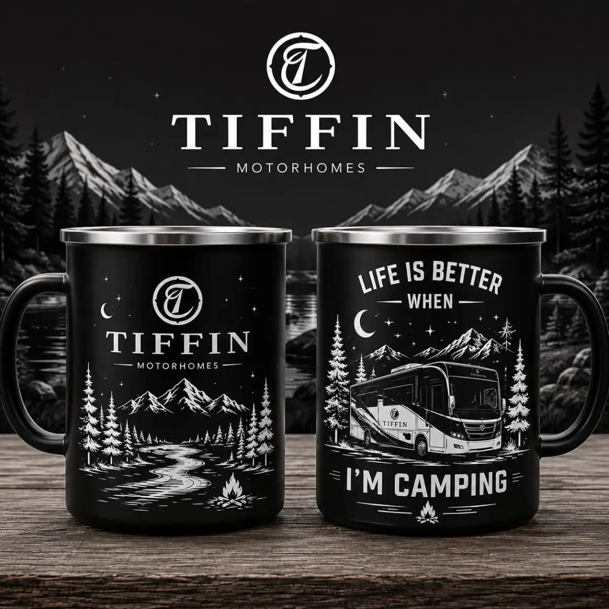Tiffin Motorhome premium 05 - Personalized Camping Mug