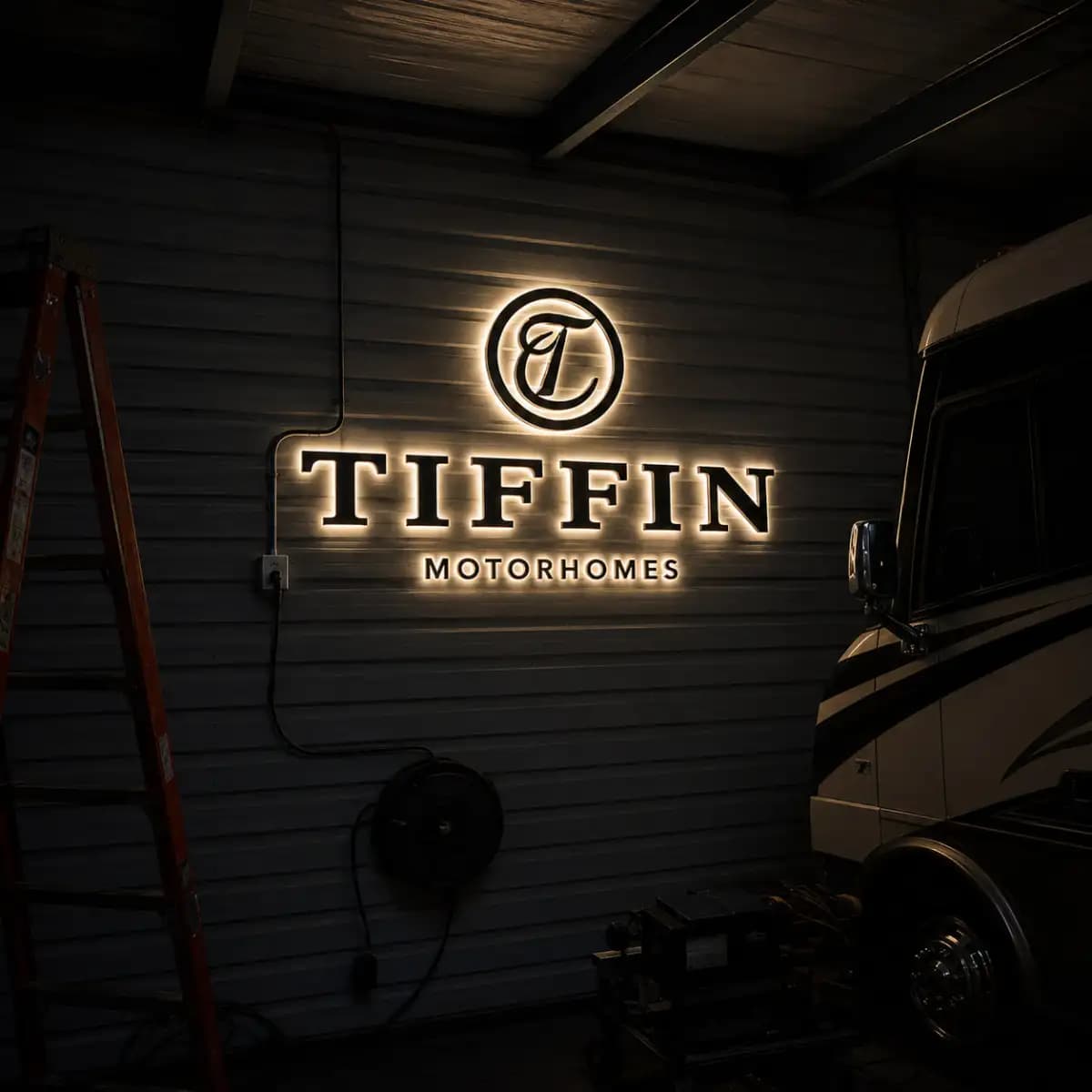 Tiffin Motorhome Premium Led - Premium Custom LED Neon Logo Sign