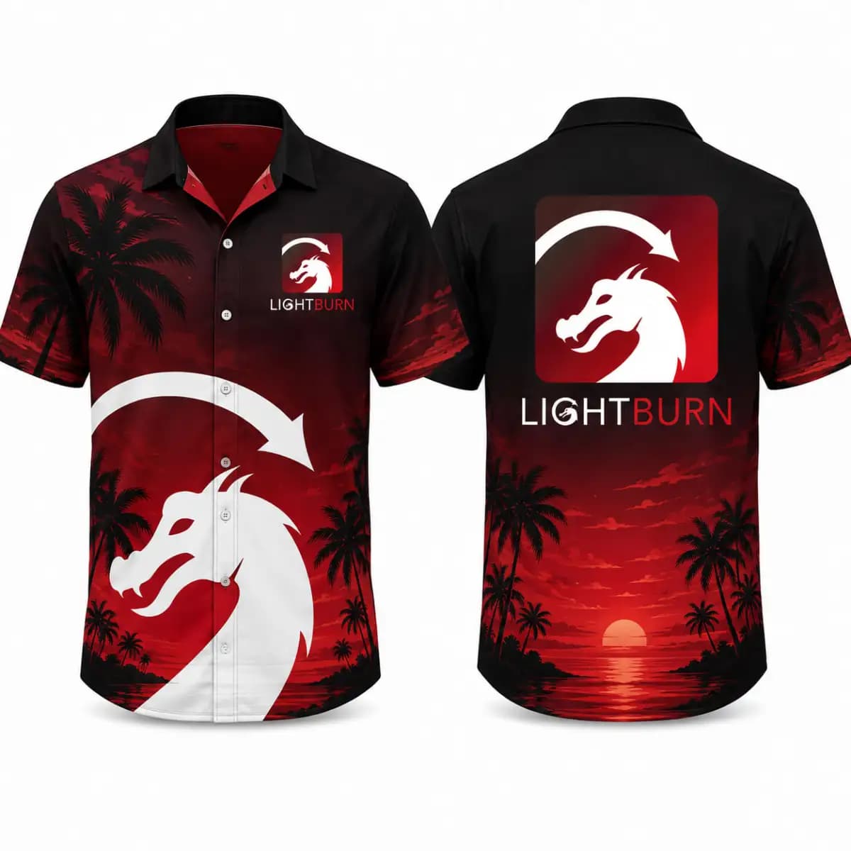 Lightburn Premium - Premium Hawaiian Shirt
