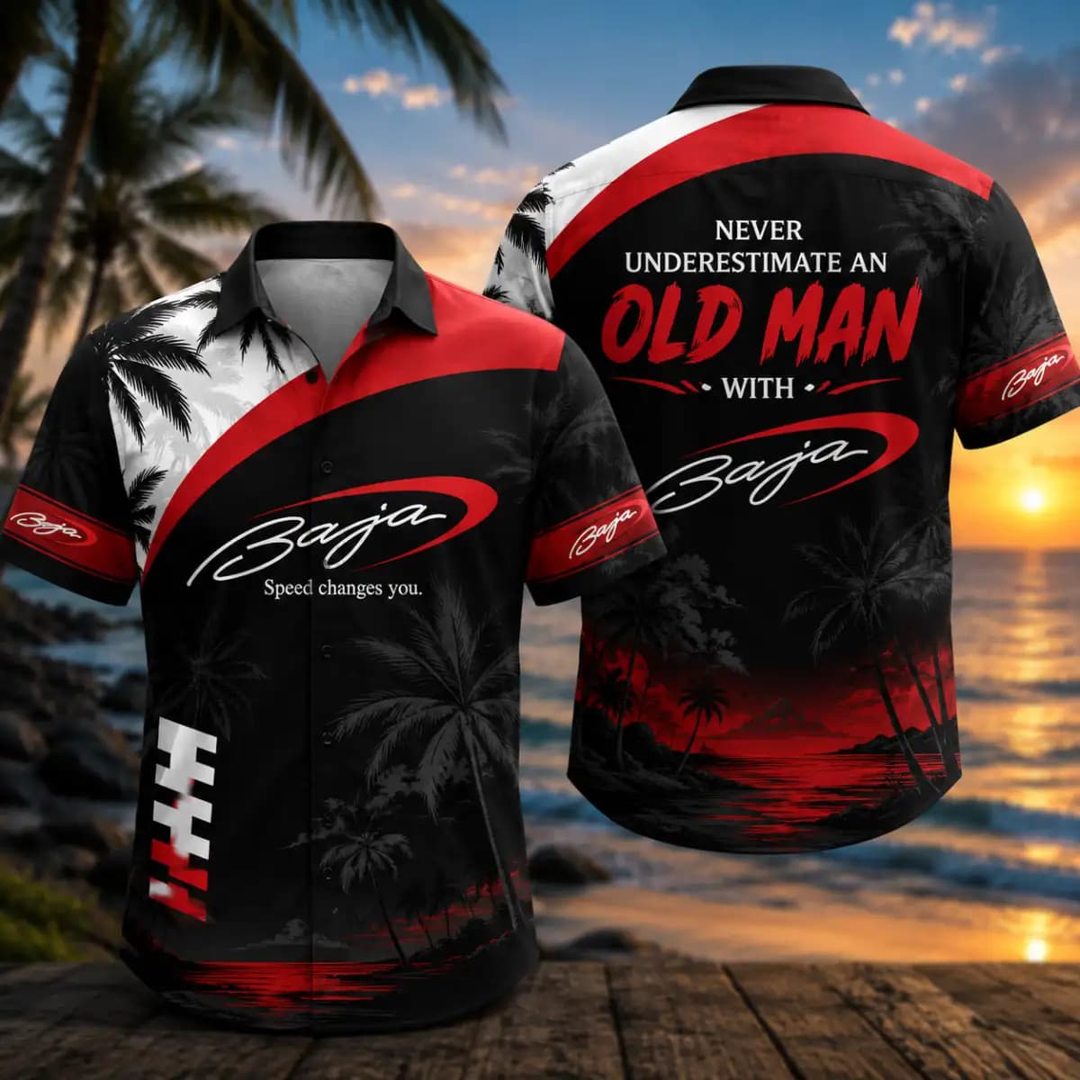 Baja boats Premium 99 - Premium Hawaiian Shirt with Pocket