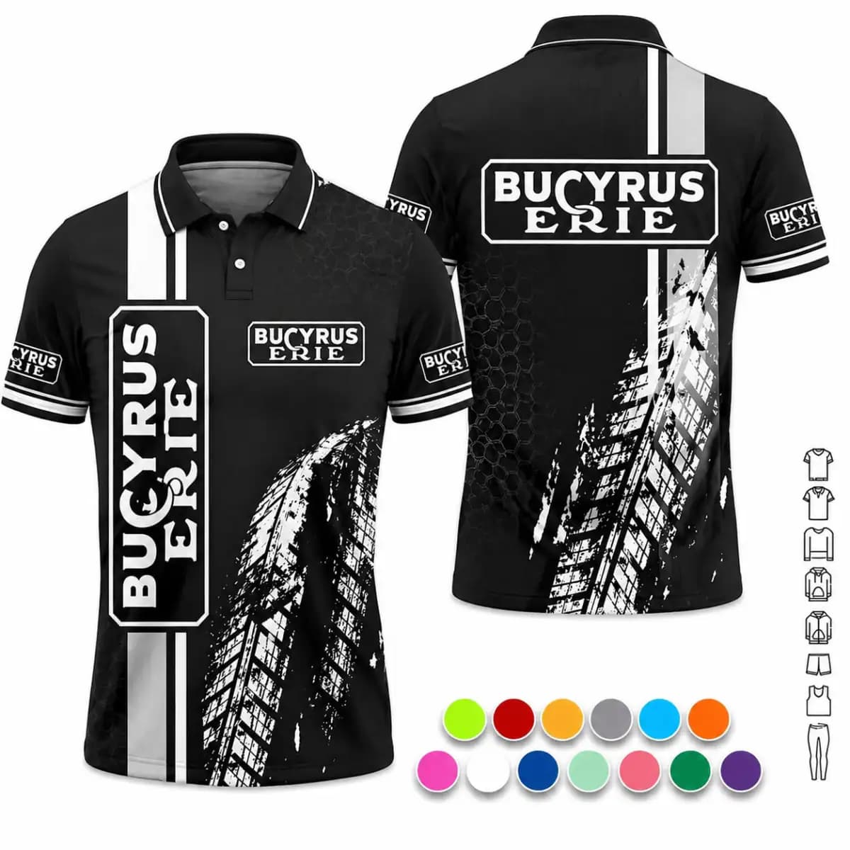 Bucyrus Erie - Premium Unisex Polo T-Shirt