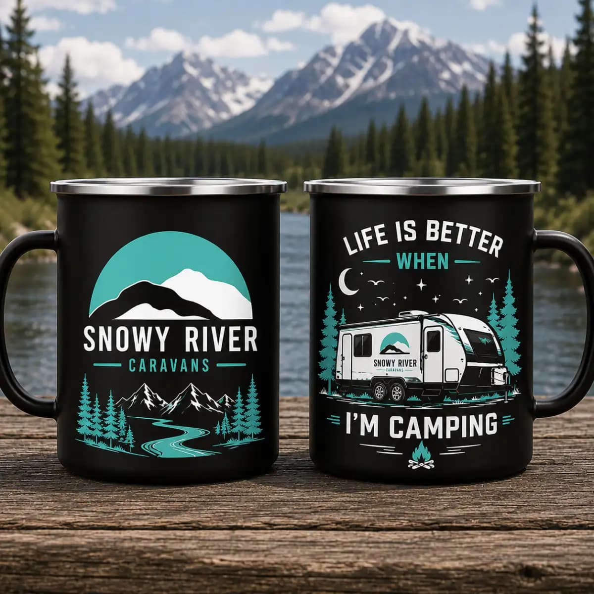 Snowy River Caravans Premium 05 - Personalized Camping Mug