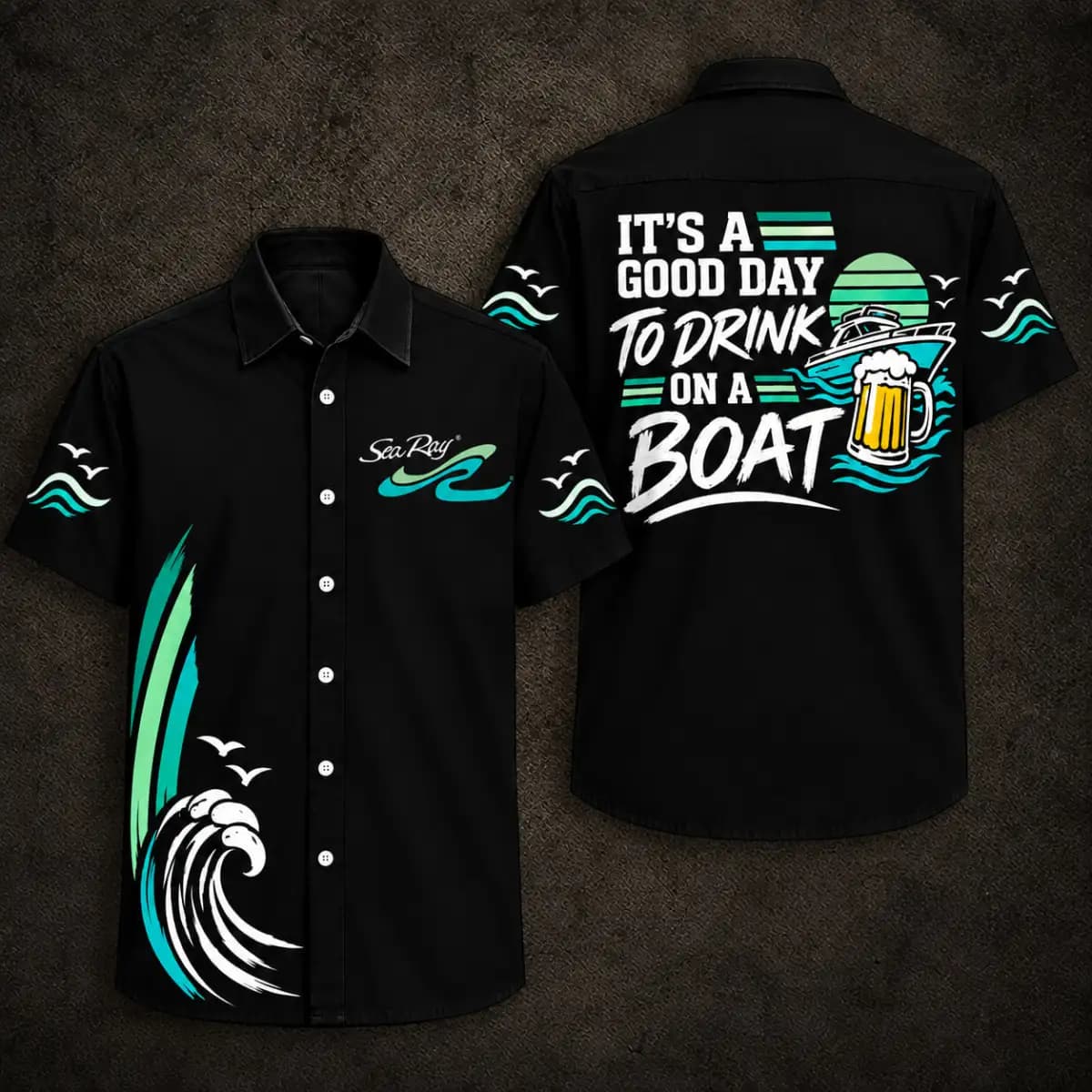 It is a good day to drink Sea Ray Boat - Premium Hawaiian Shirt with Pocket