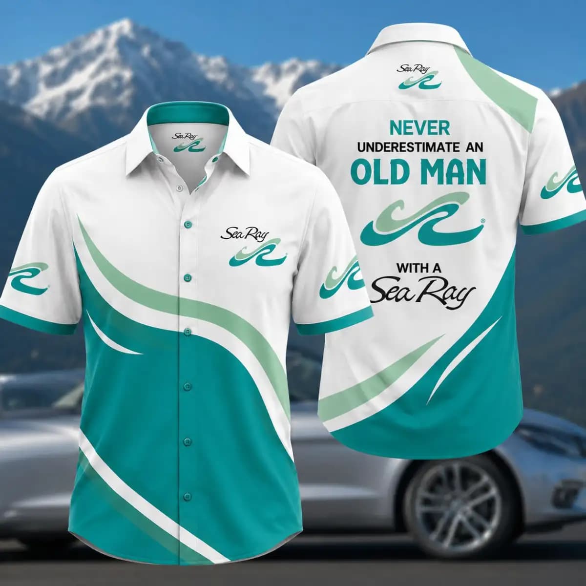 Sea Ray boat Premium 99 - Premium Hawaiian Shirt