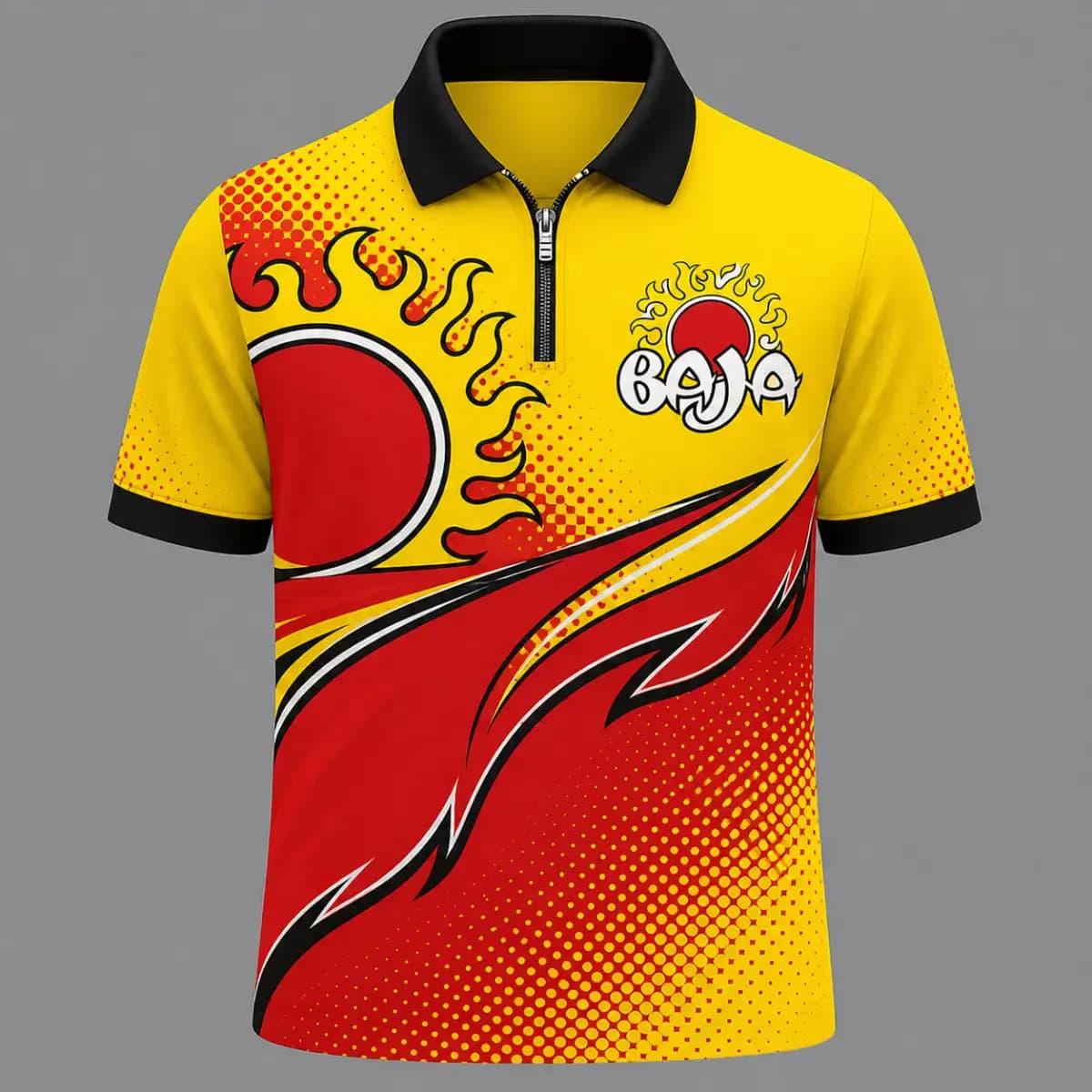 Baja boats polo - Premium Unisex Zip-Up Polo T-Shirt