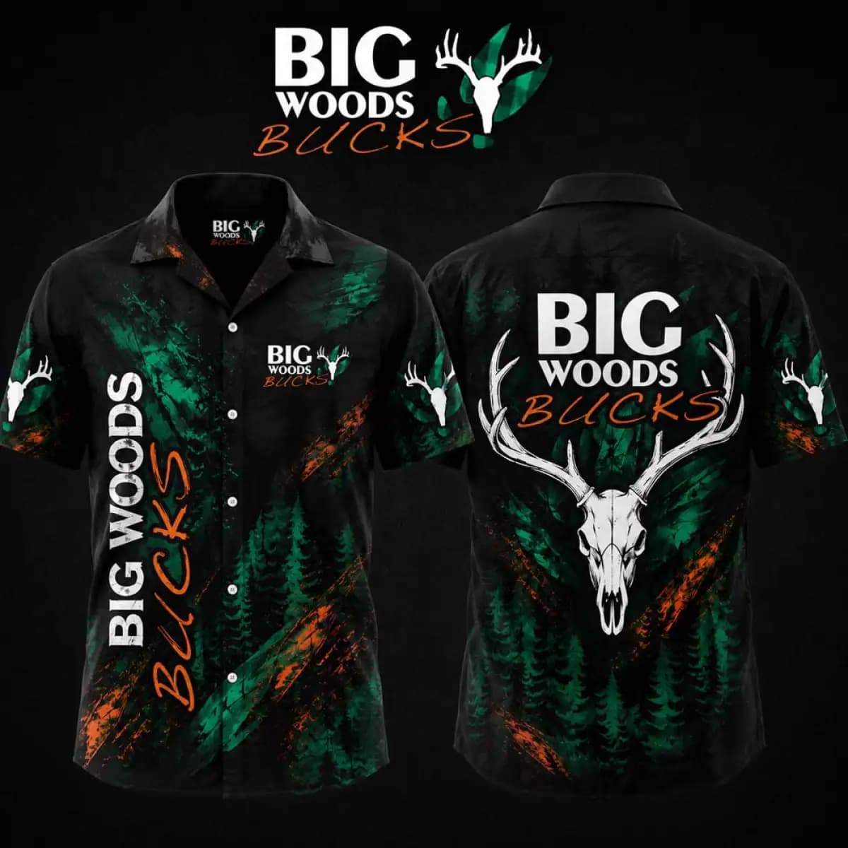 Big woods bucks Premium 5 - Premium Hawaiian Shirt