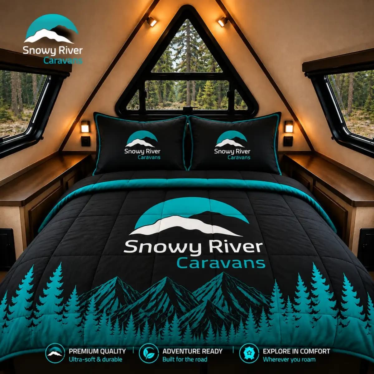 snowy river caravans limited edition - Tentomart's Luxury Bedding Collection