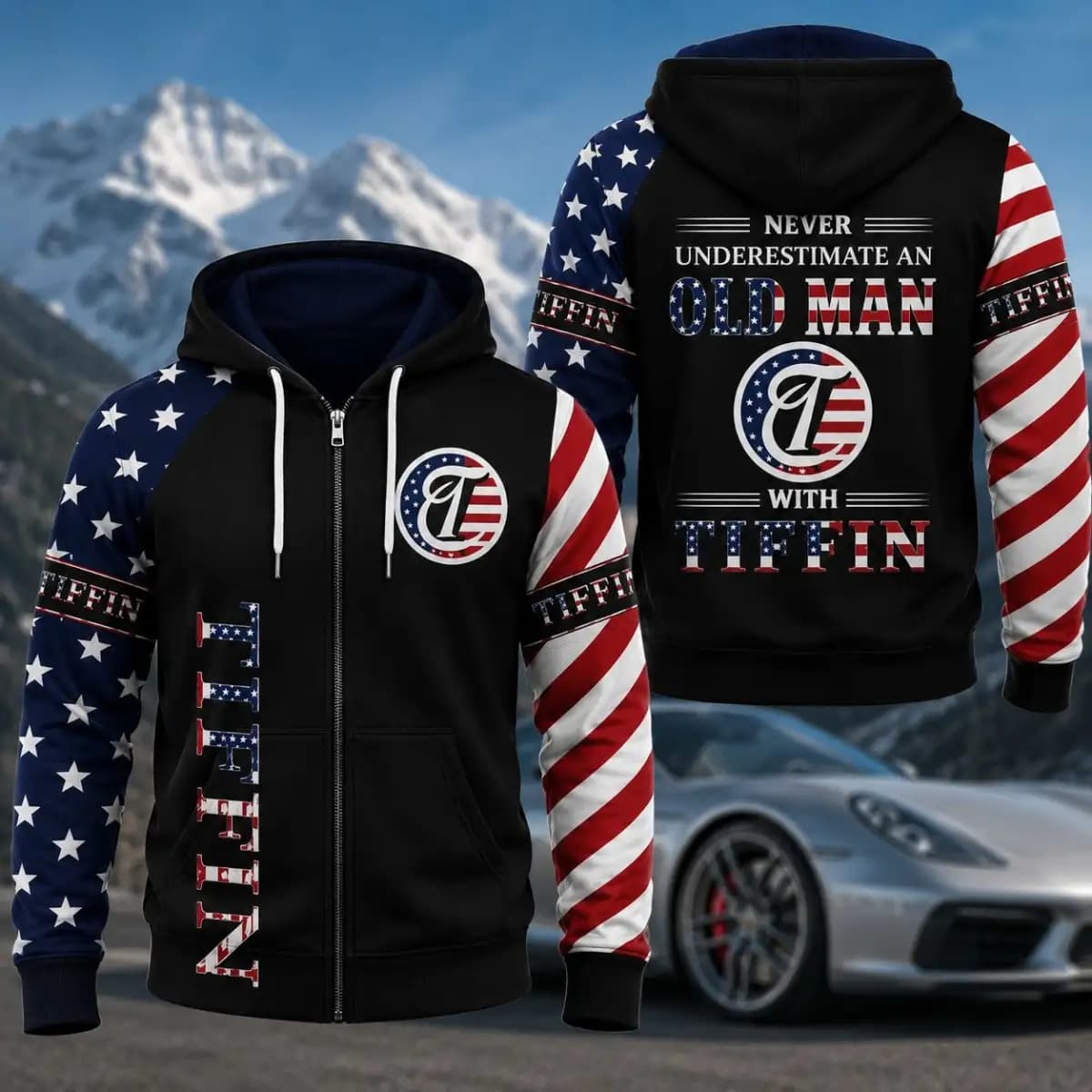 Tiffin Motorhome Premium - Man's zip-up Hoodie