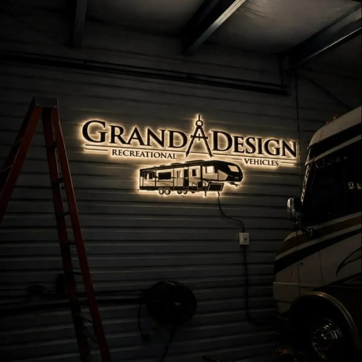 Grand Design Rv Premium LED - Premium Custom LED Neon Logo Sign