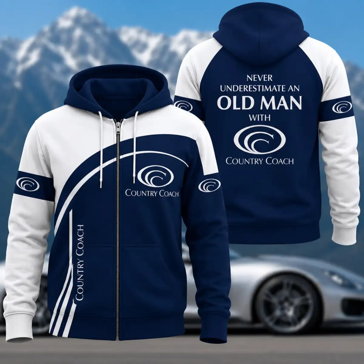 Country Coach Premium - Man's zip-up Hoodie