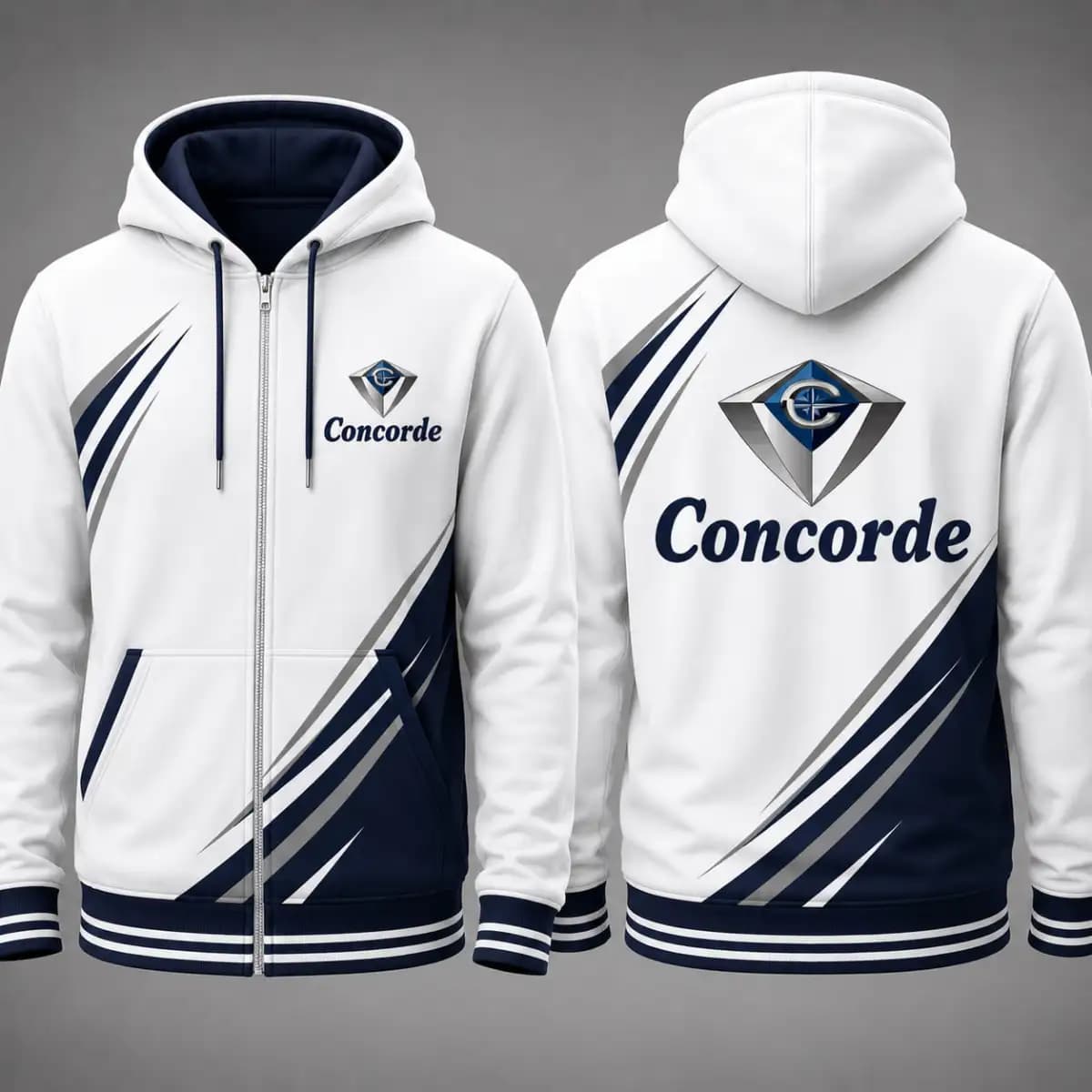 concorde - Man's zip-up Hoodie