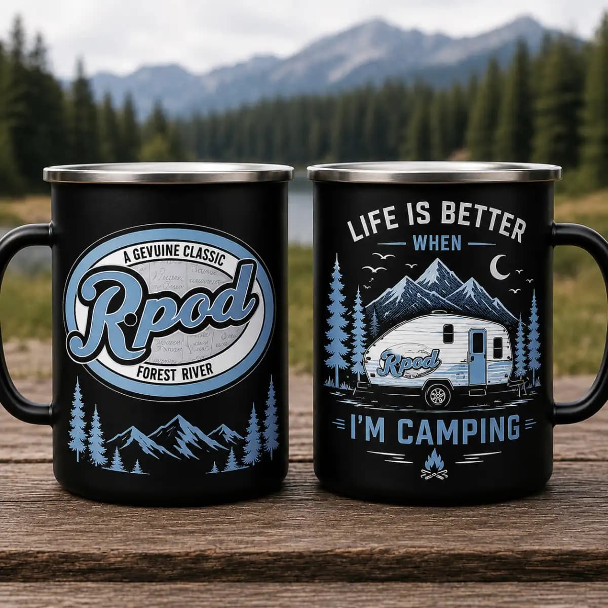 R pod premium - Personalized Camping Mug