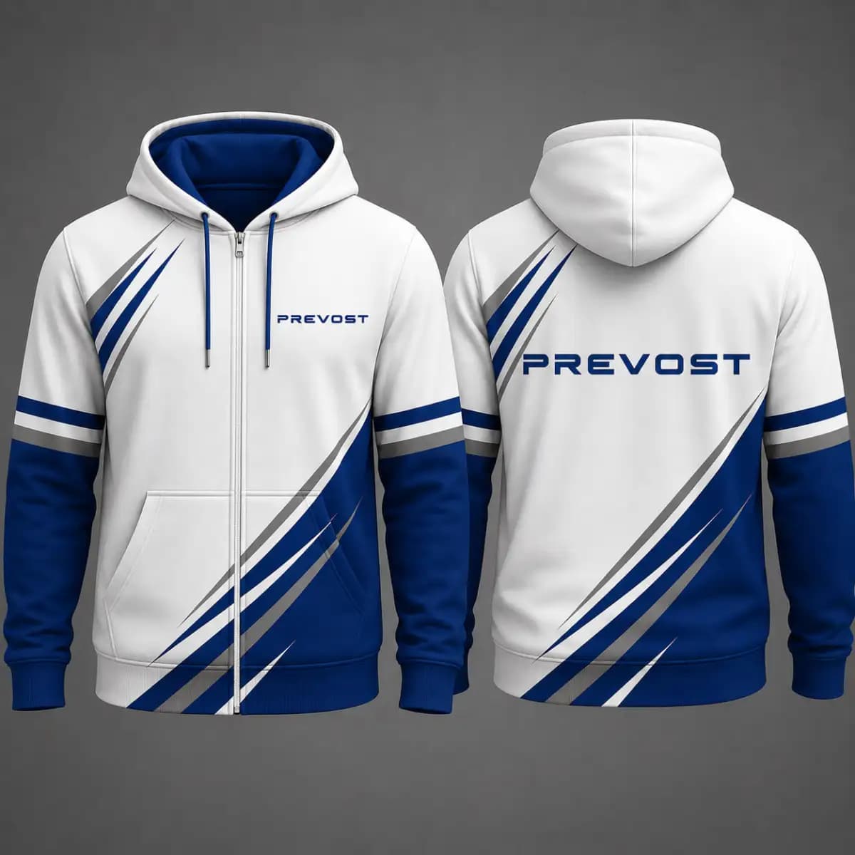 prevost 1 - Man's zip-up Hoodie
