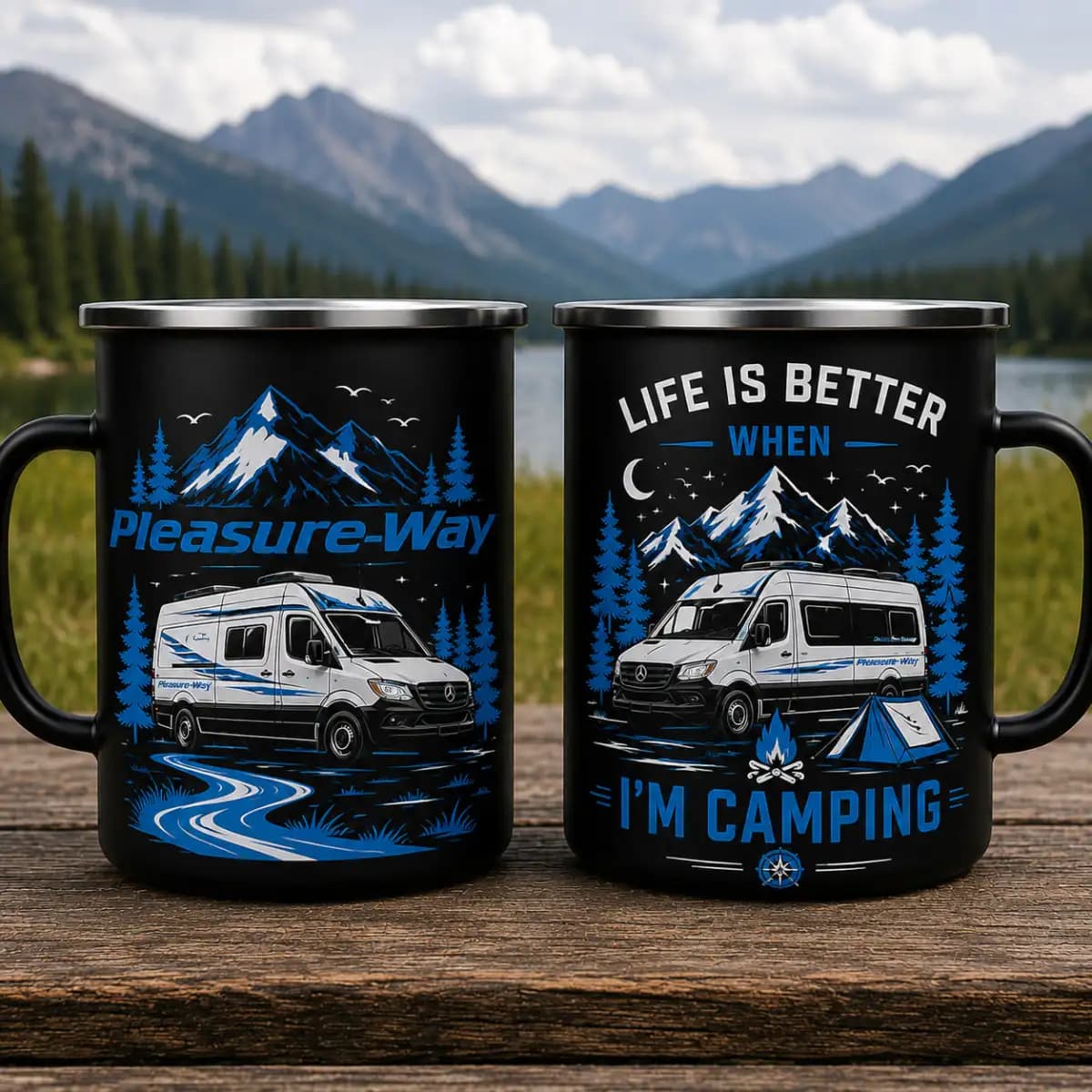 Pleasure Way Premium - Personalized Camping Mug