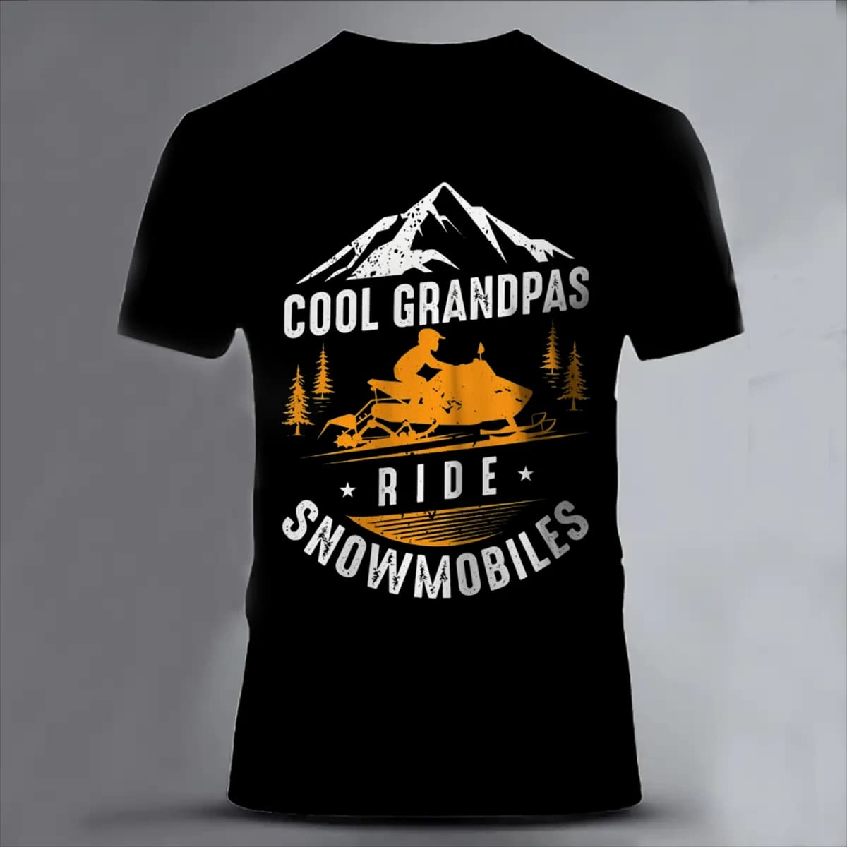 Cool Grandpas Ride Snowmobiles - Unisex Classic Short Sleeve T-Shirt