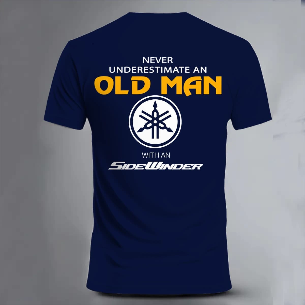 NEVER UNDERESTIMATE AN OLD MAN WITH AN SIDEWINDER - Unisex Classic Short Sleeve T-Shirt