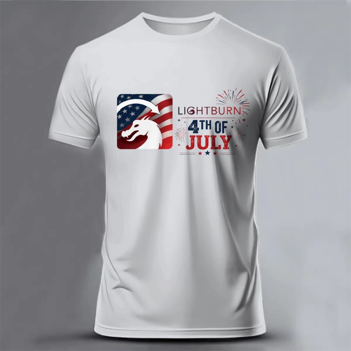 lightburn 4th Of July - Unisex Classic Short Sleeve T-Shirt