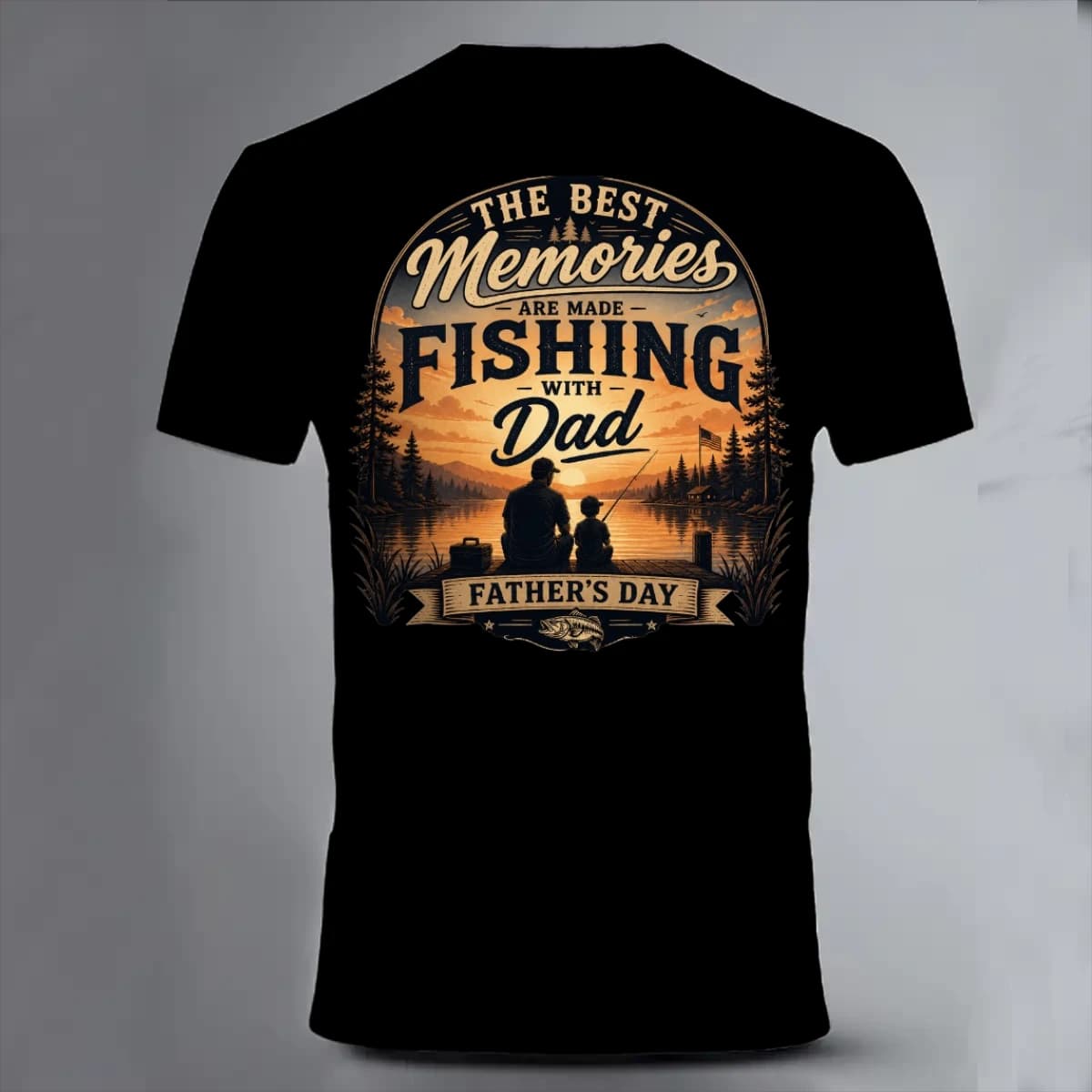 father's day +fishing - Unisex Classic Short Sleeve T-Shirt