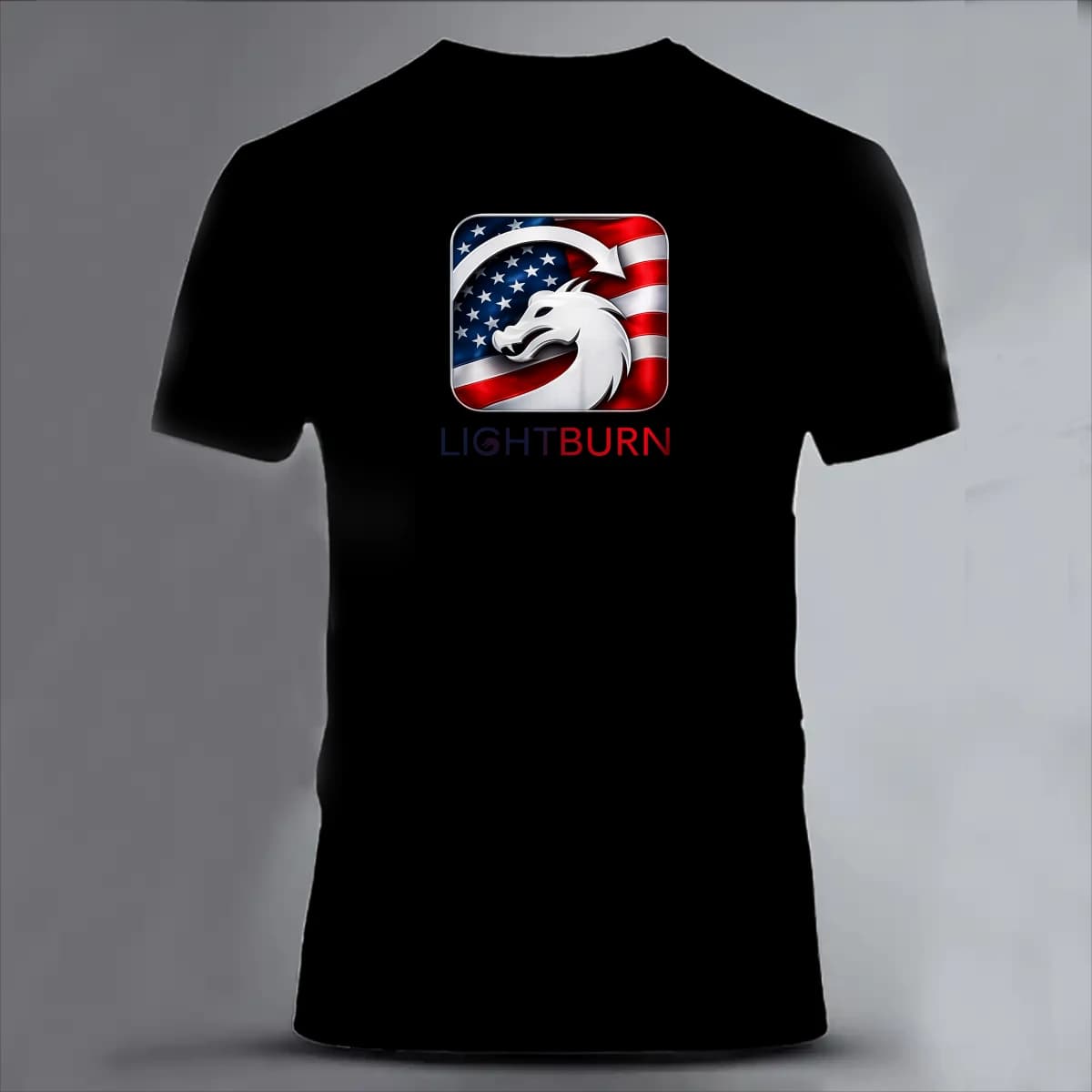 lightburn usa flag - Unisex Classic Short Sleeve T-Shirt